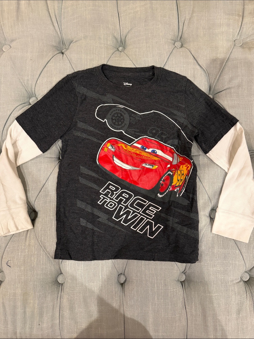 Disney Kids Long Sleeve Tee - Black, White, Red